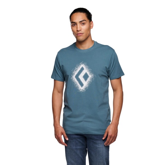 Black Diamond Chalked‎ Up 2.0 Tee Organic Cotton Climbing T-Shirt Mens Small - Picture 1 of 5